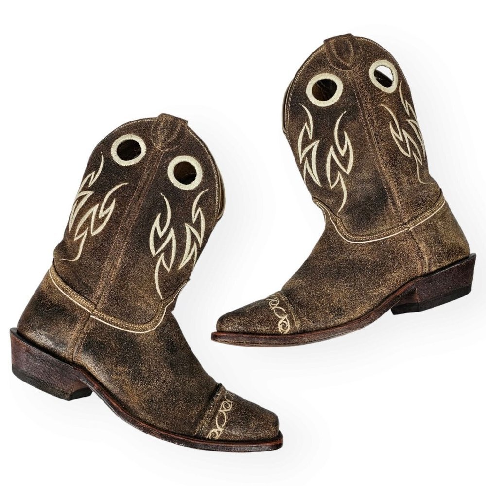 Justin BR613 Women Bent Rail Western Boot Leather Square Toe Seam Testa Cowhide